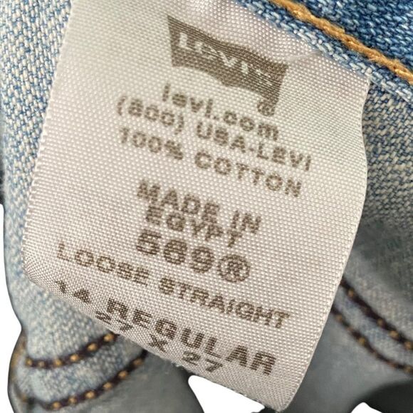 Vintage Levi's 569 Loose Straight Denim Pants in Size 14 Regular, 27 x 27 - Picture 11 of 14